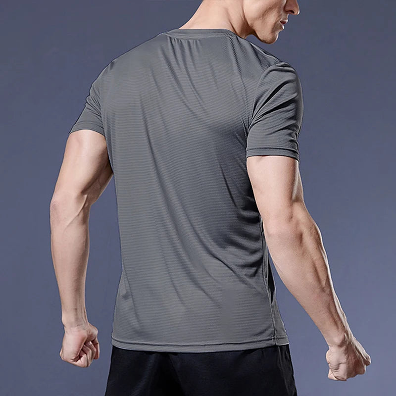 T-shirt de sport de compression à séchage rapide pour hommes