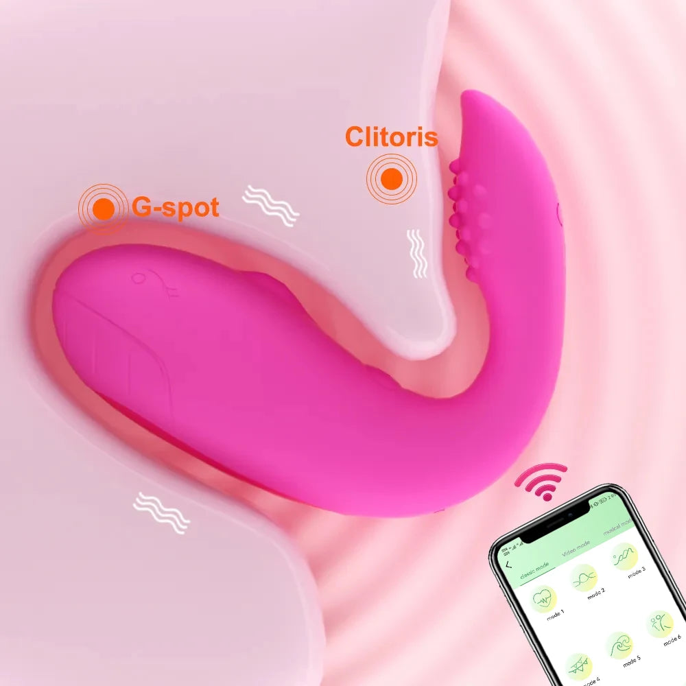 Oeuf vibrateur portable pour femme, contrôle Bluetooth