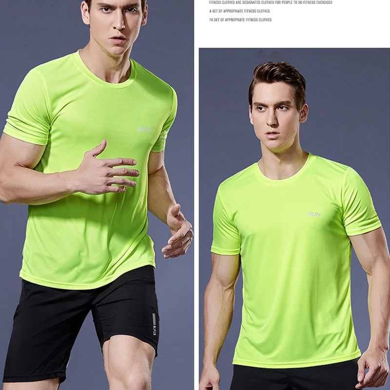 T-shirt de sport de compression à séchage rapide pour hommes