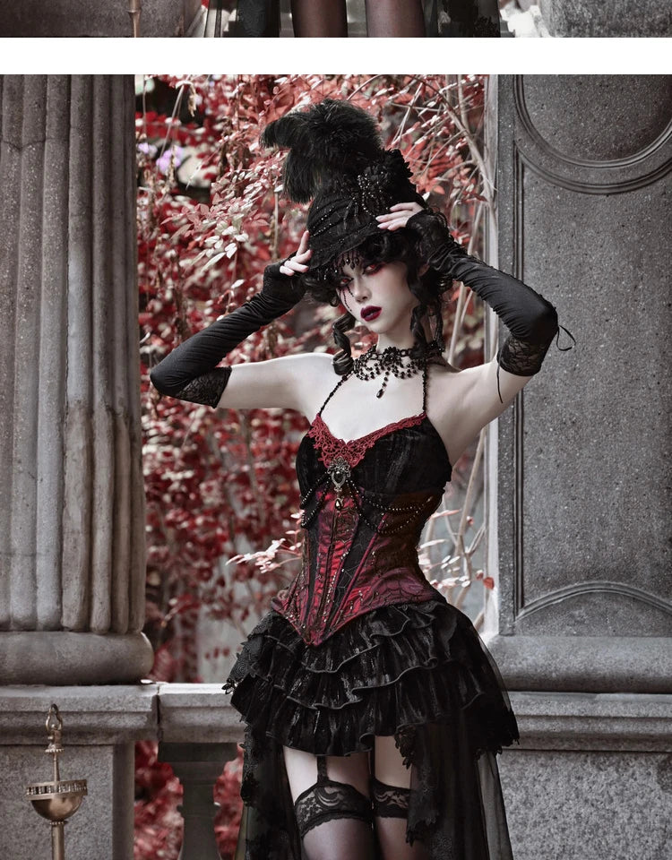 Ensemble de robe d'Halloween gothique