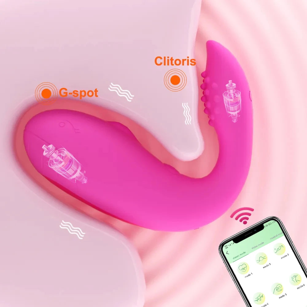 Oeuf vibrateur portable pour femme, contrôle Bluetooth