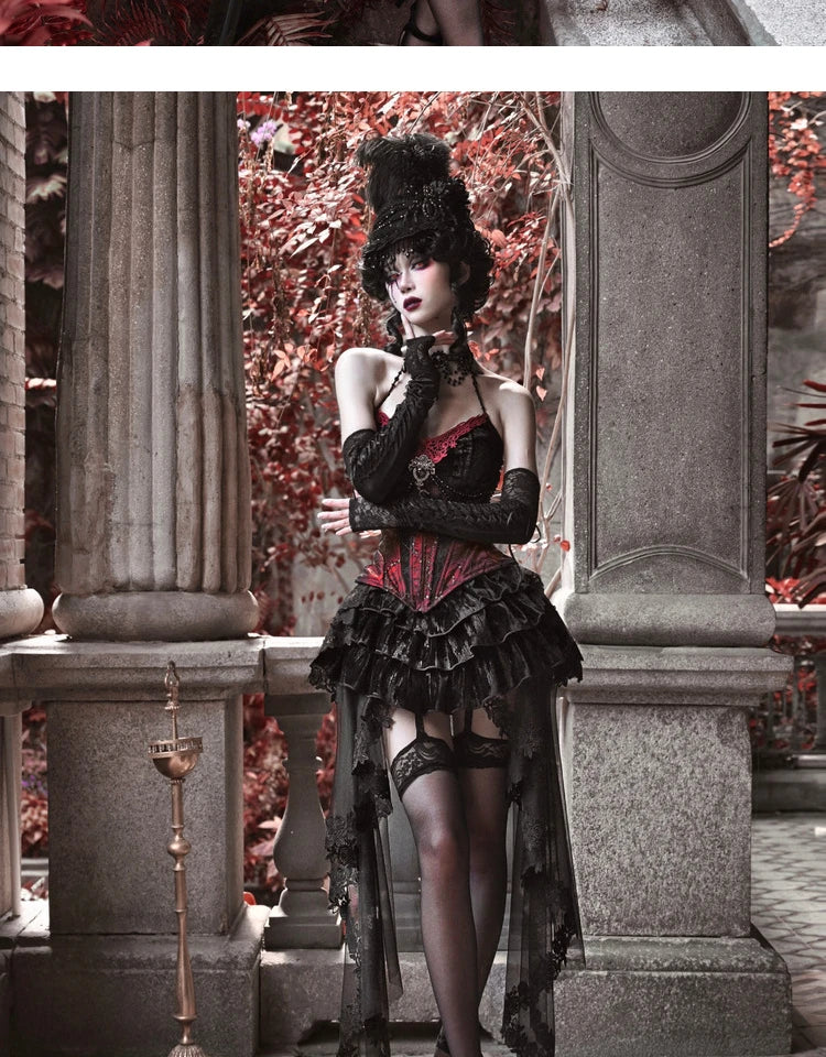 Ensemble de robe d'Halloween gothique