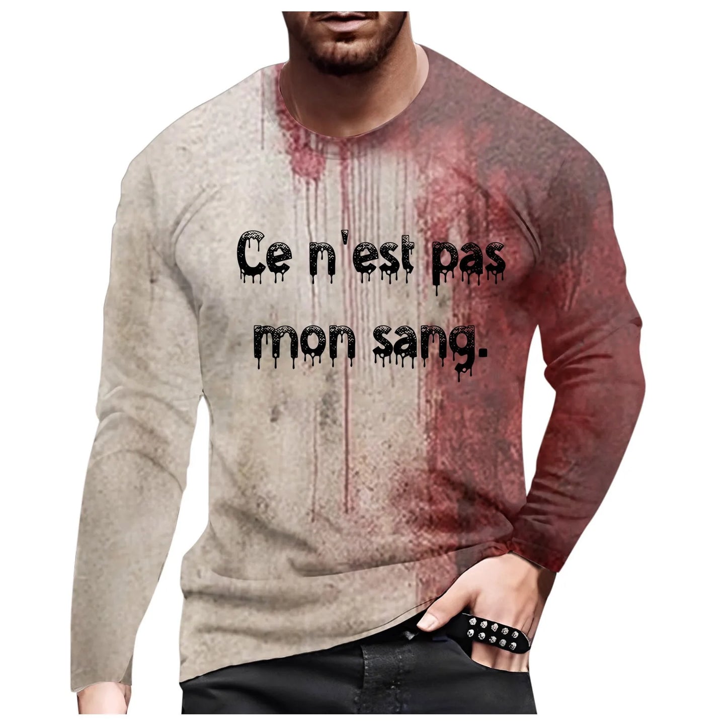 Sweats humoristiques pour halloween, chemises sanglantes