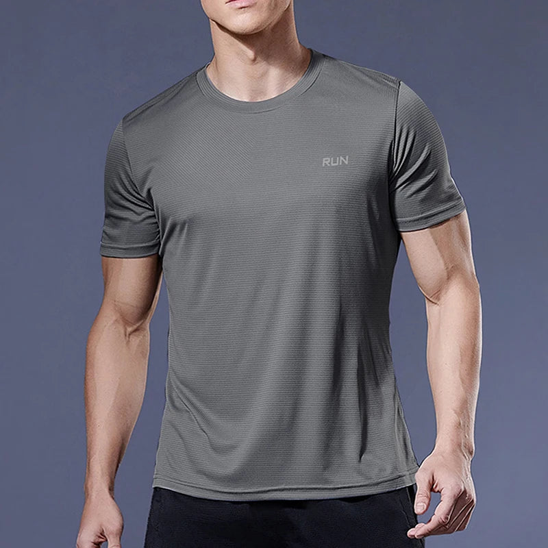 T-shirt de sport de compression à séchage rapide pour hommes