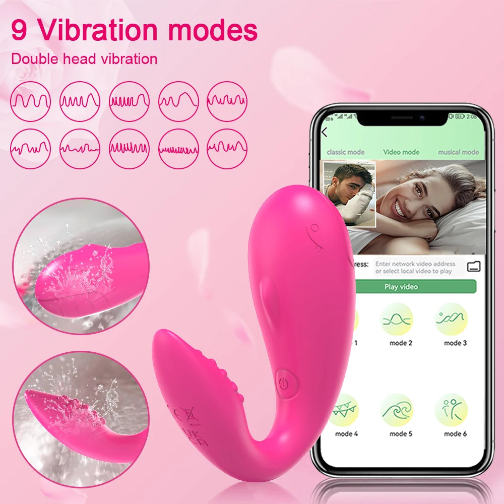 Oeuf vibrateur portable pour femme, contrôle Bluetooth