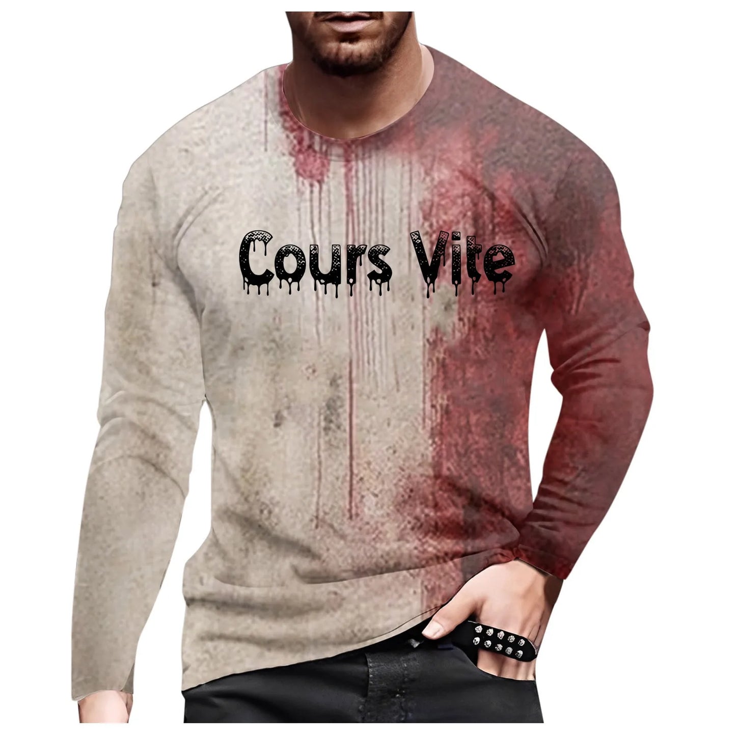 Sweats humoristiques pour halloween, chemises sanglantes