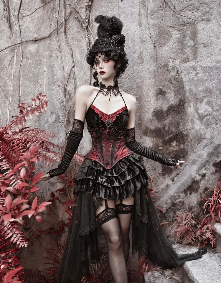 Ensemble de robe d'Halloween gothique